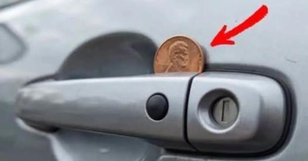 If You Find a Penny in Your Car Door Handle, Here’s What It Might Mean