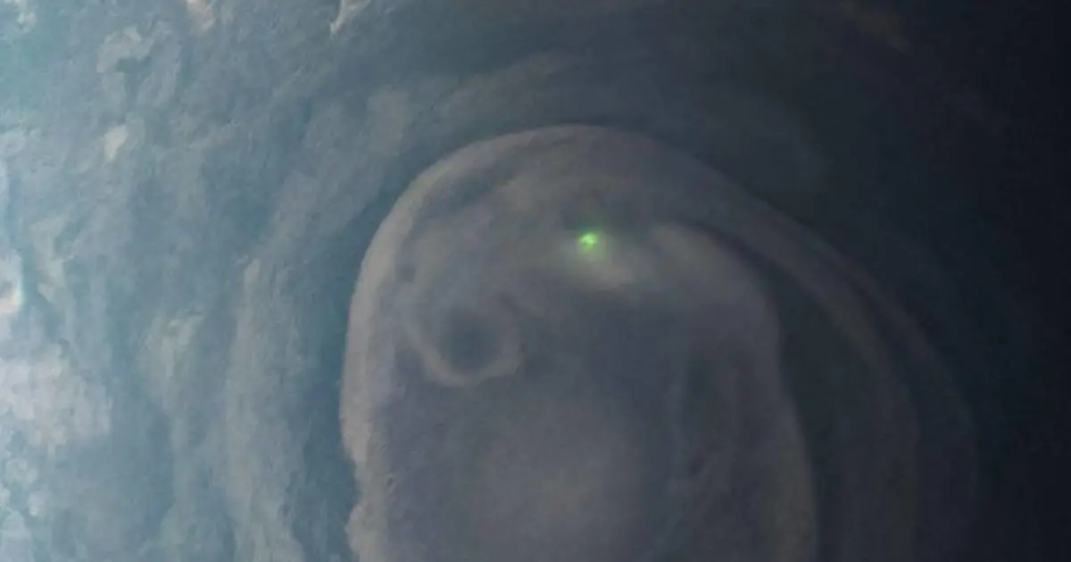 Mysterious Green Flash on Jupiter Captured by NASA’s Juno Sparks New Questions