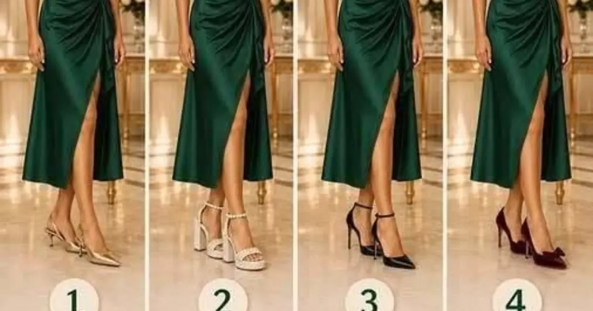 Which Shoes Match This Dress Best? Your Choice May Reveal More About You Than You Think