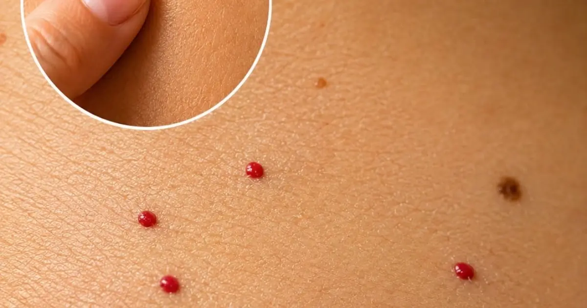 Red dots like these could be a sign your body wants attention