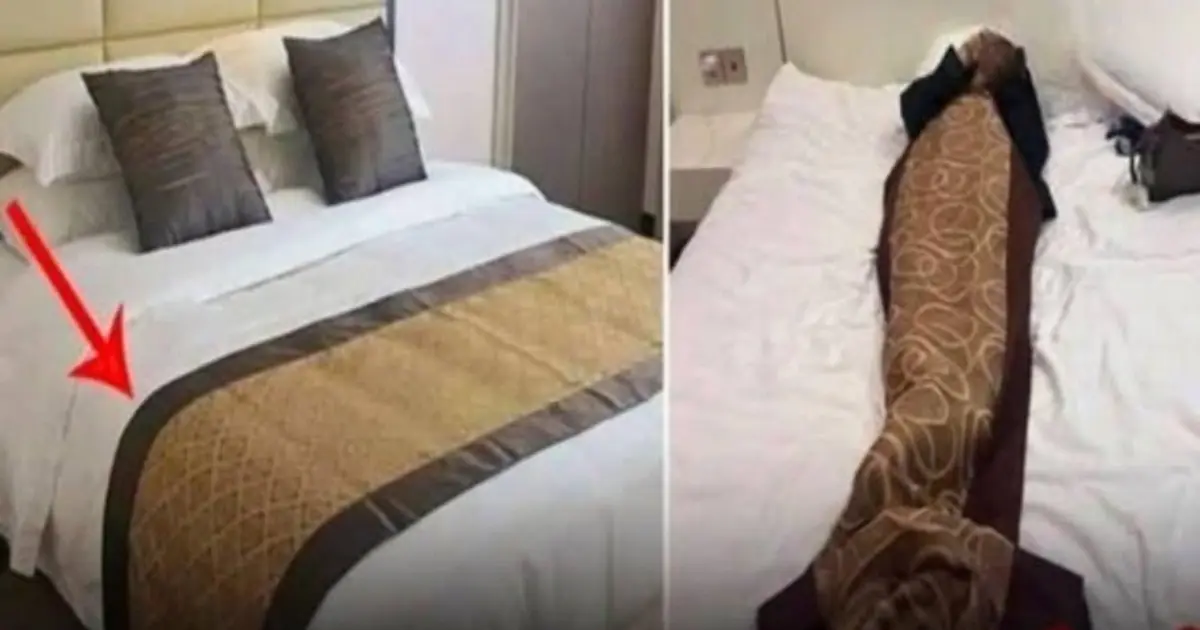 What’s the Purpose of the Fabric Strip Across Hotel Beds?