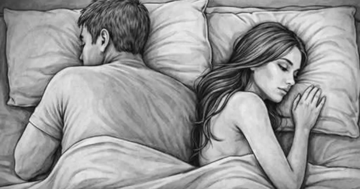 The real reason why a man turns his back on you when sleeping 👇