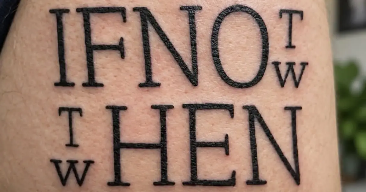 This Tattoo Looks Unreadable — Until You Discover What It Really Says