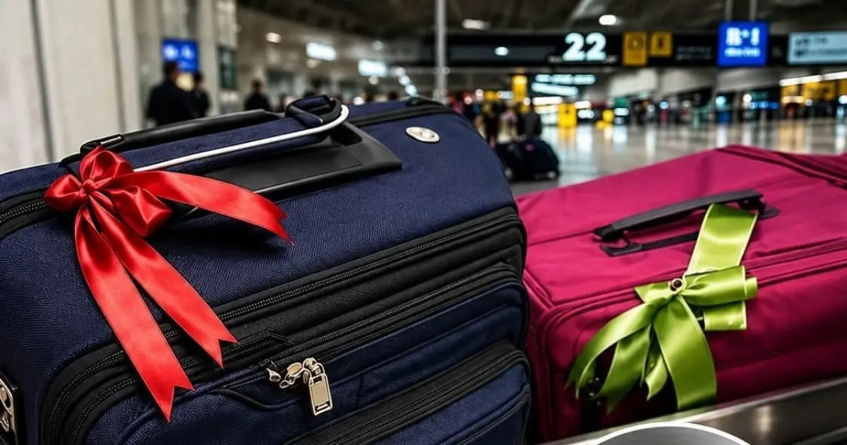 A baggage handler revealed why you should never tie ribbons to your suitcase.