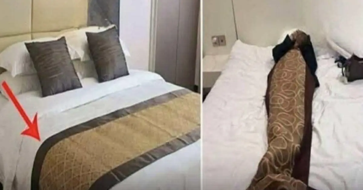 Why Do Hotels Put a Fabric Strip Across the Foot of the Bed?
