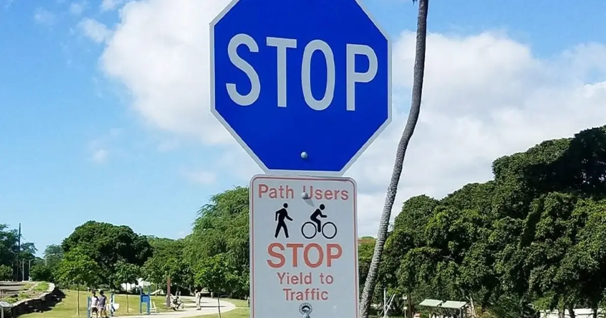 If You See a Blue Stop Sign, Here’s What It Really Means