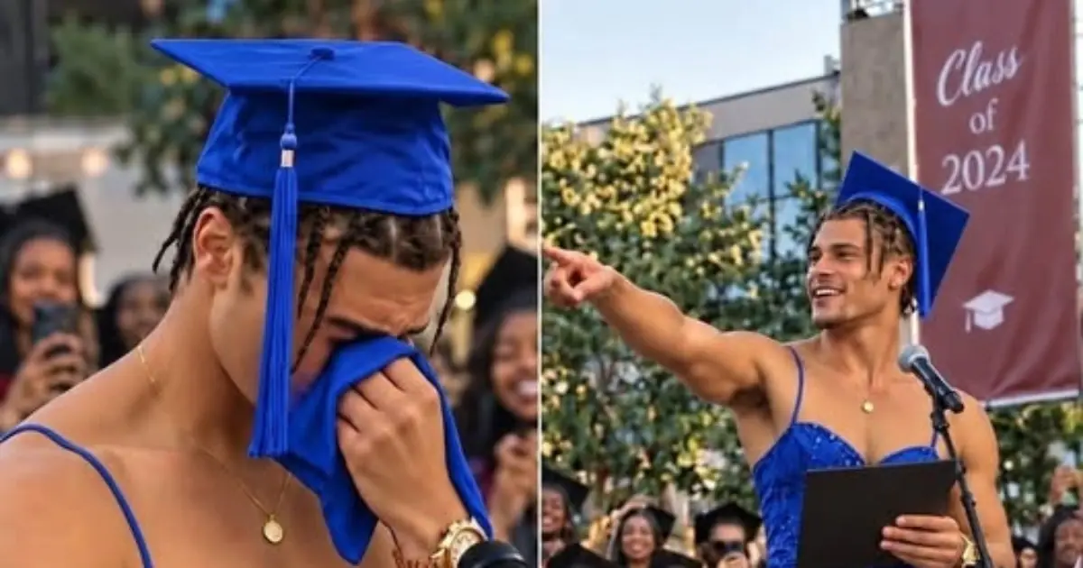 My Son Walked Across the Graduation Stage in a Bright Red Dress—Then Everyone Learned Who It Had Belonged To