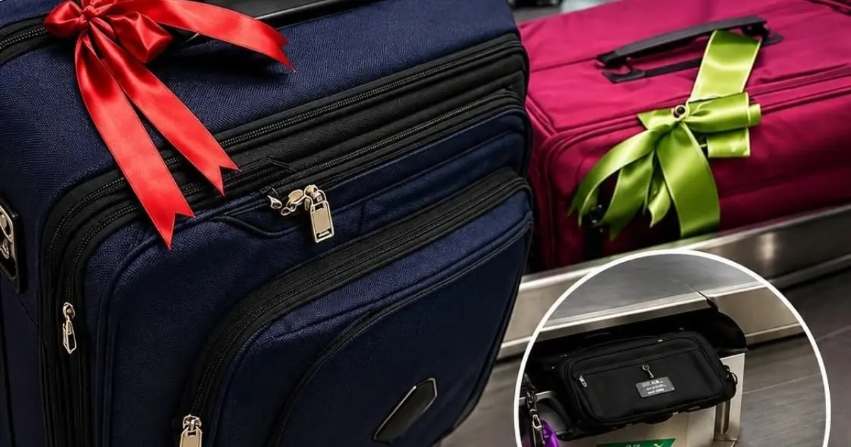 A baggage handler revealed why you should never tie ribbons to your suitcase.