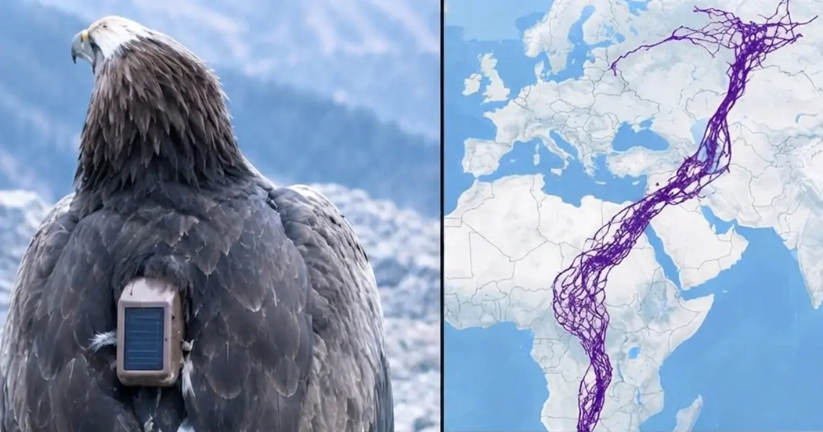 Scientists Followed One Eagle for 20 Years — Its GPS Journey Revealed Something No One Expected