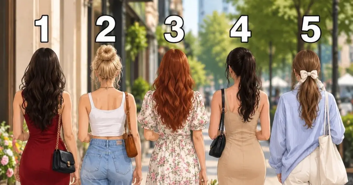 Which woman will be most attractive when she turns around?