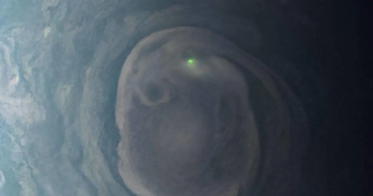 A Mysterious Green Flash on Jupiter Leaves Scientists Searching for Answers