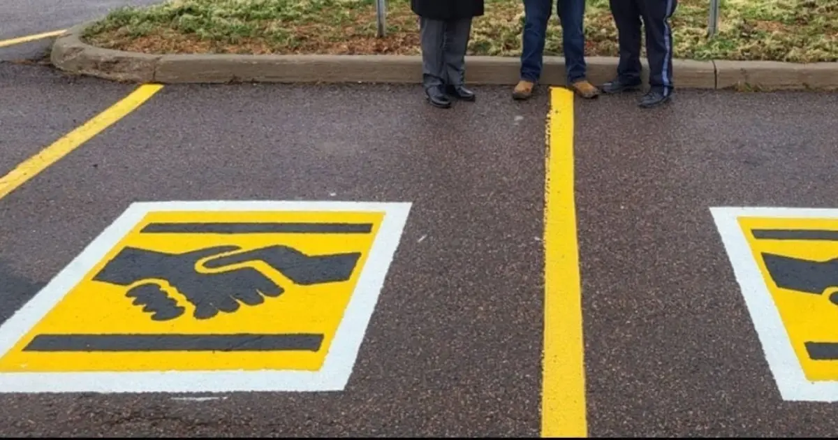 Here's What a Handshake Symbol on a Parking Space Means