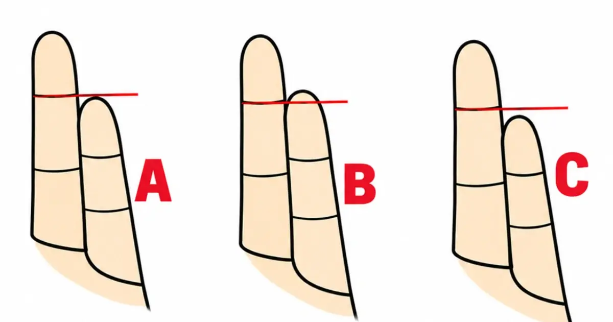 The length of your little finger could reveal unsuspected aspects of your personality