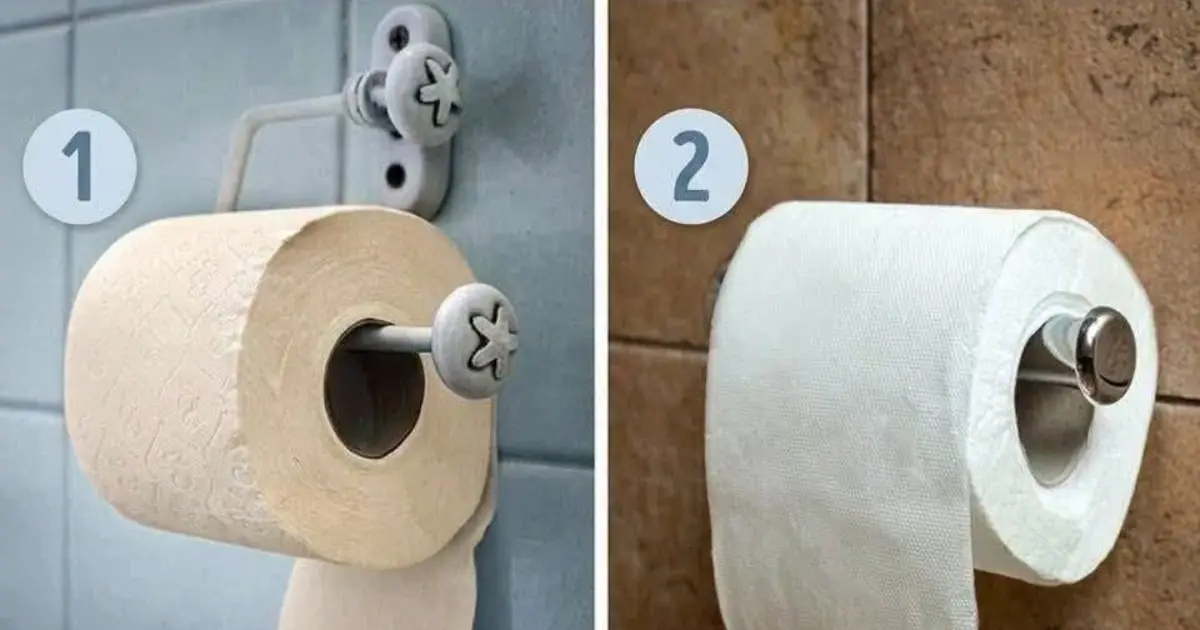 I still can't believe people hang it the wrong way 😂 1 or 2? 👇