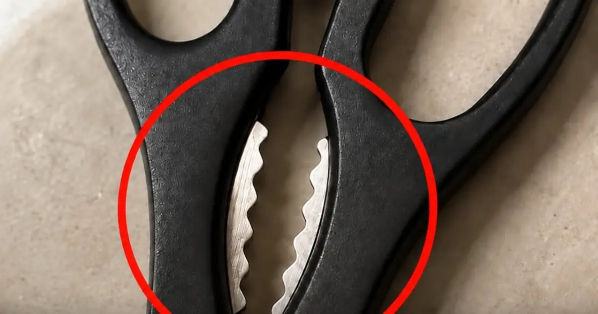 What are these metal teeth between the blades of my kitchen scissors? Read more in the 1st comment