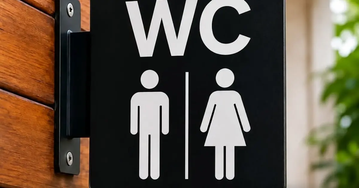 What Does “WC” Actually Stand For? The Toilet Sign Mystery Finally Solved! Find out in the comments below