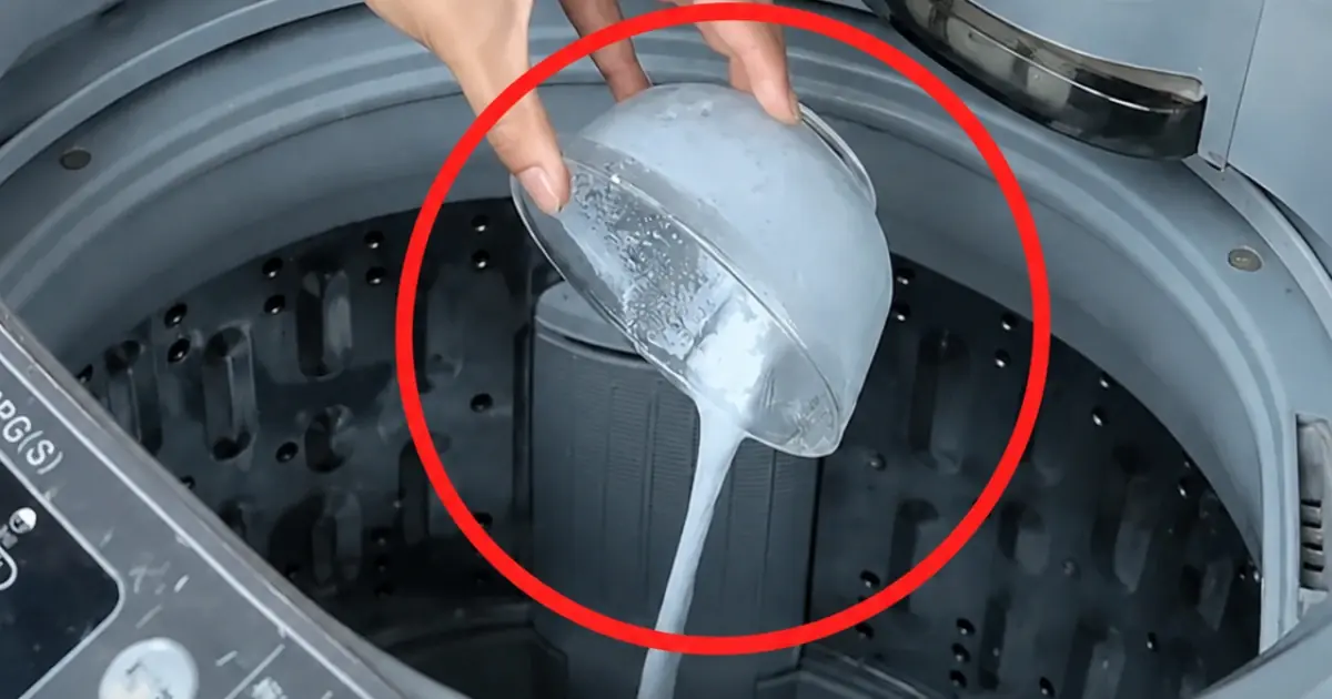Add a Bowl of “Magic Water” to the Washing Machine