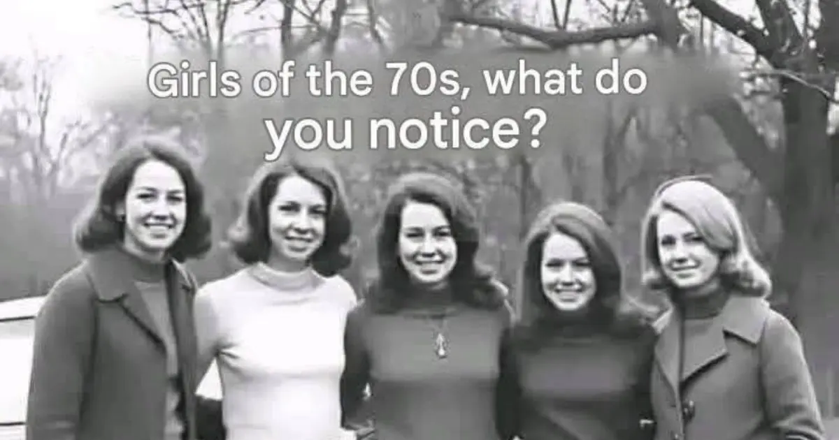 Girls in the 1970s: What Detail Do You Notice First in This Vintage Photo?