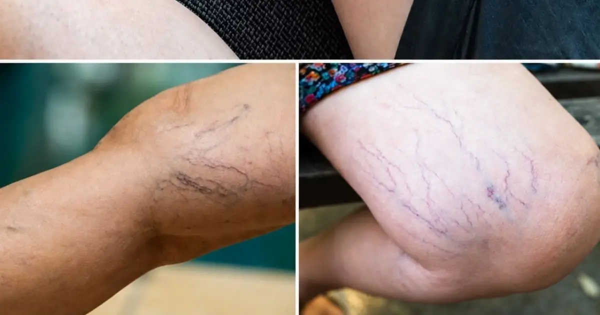 If you have purple veins on your legs, it means you are…