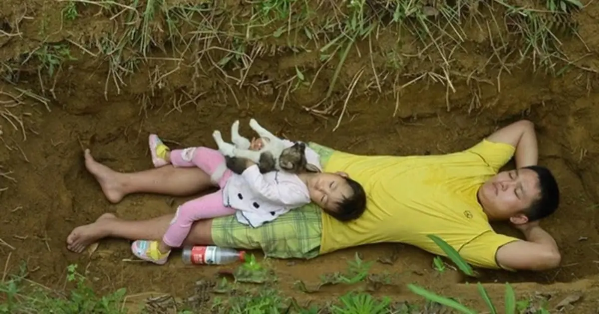 The story of a father digging a grave for his 2-year-old daughter…