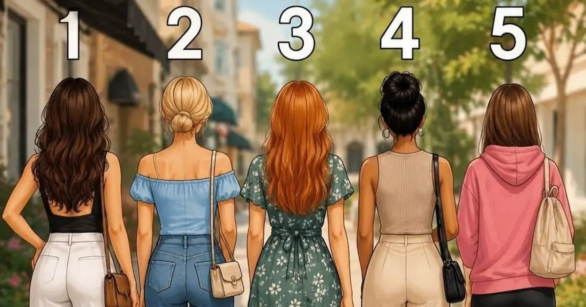 Which woman will be most attractive when she turns around?