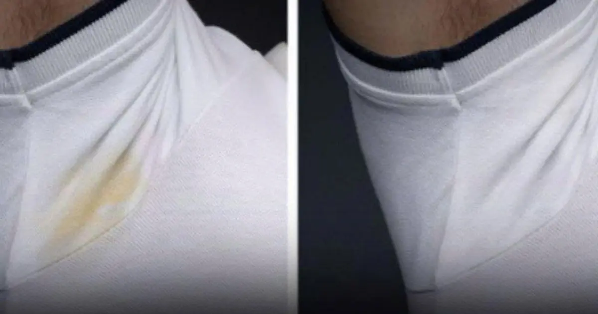 Simple tips to clean yellow sweat stains on white shirts
