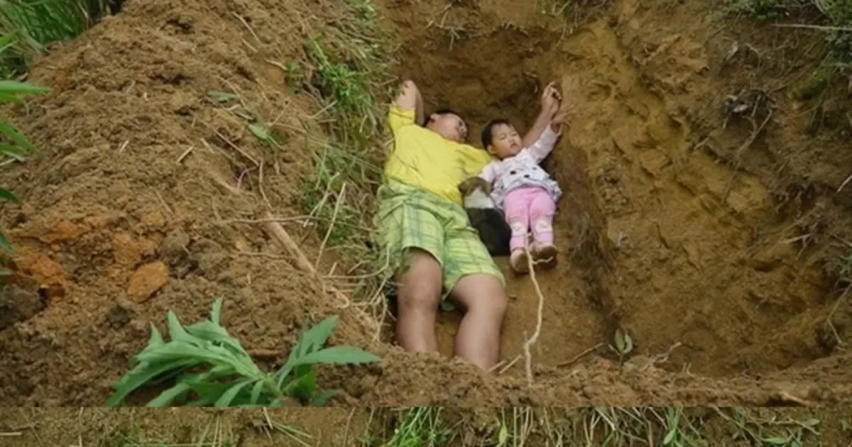 The story of a father digging a grave for his 2-year-old daughter brings