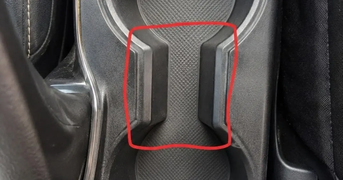 What Is the Weird Gap Between Car Cup Holders For?