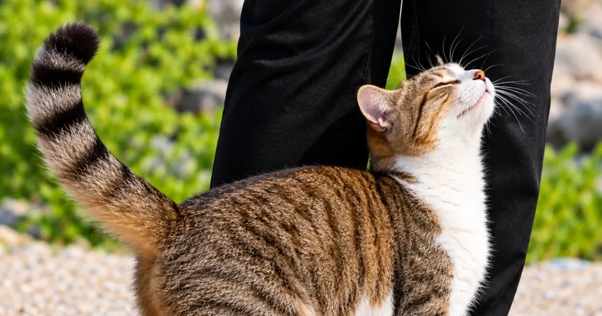 When Your Cat Rubs Against You, It Could Be Trying to Tell You Something