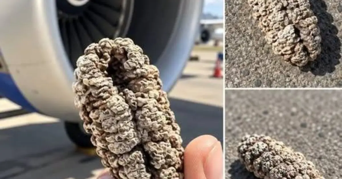 I work for the airlines and found this in the cargo pit in the plane… it’s hard as a rock. What is this thing?