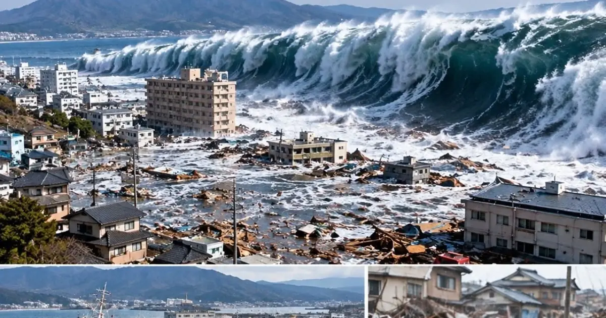 A 9.1 magnitude earthquake also caused a tsunami in the city of... See more